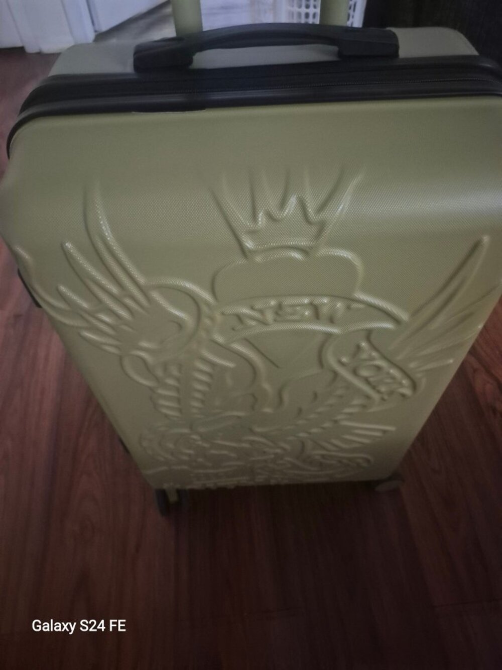 Ed Hardy Hard-Shell Rolling Suitcase - Picture 2 of 6